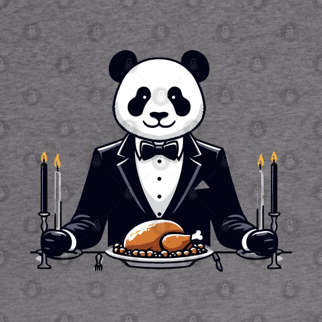 Happy Thanksgiving Giant Panda by Graceful Designs